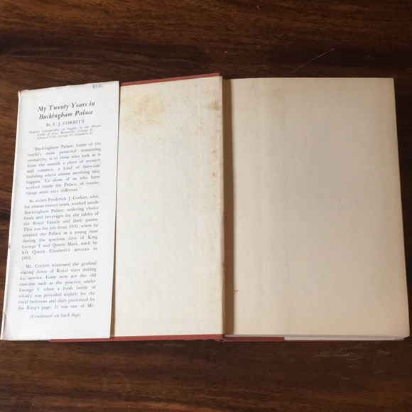 Vintage Book My Twenty Years in Buckingham Palace FJ F.J. Corbitt Hardcover 1956 - Picture 6 of 16
